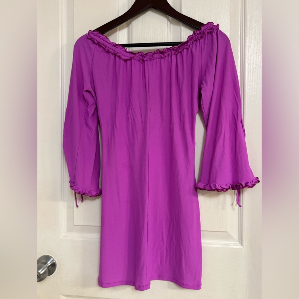 Luli Fama fuchsia swim cover-up mini dress – Size S – Made in Colombia - Picture 9 of 9